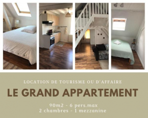 Le Grand Appartement - 90m2- 2 chb , 1 mezzanine - 6pers